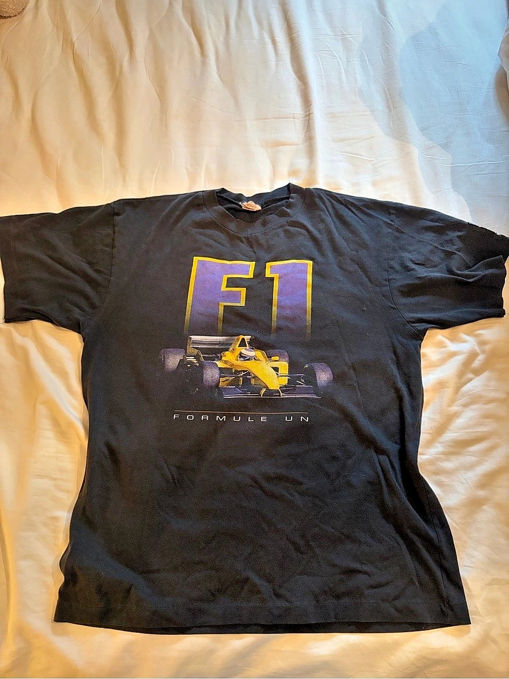 VINTAGE HUMEUR DESIGN F1 Formula 1 graphic tee Graphic Tee in Black & Purple